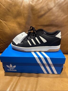 Adidas Break Start Low Black White Gum Sneakers W 7.5 / Men 6 NWT